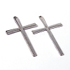 Tibetan Style Alloy Cross Large Pendants LS-EAAA0100Y-NF-1