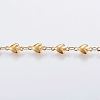 Handmade Ion Plating(IP) 304 Stainless Steel Bar Link Chains STAS-G038-07A-1