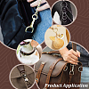 16Pcs 4 Styles Alloy Spring Gate Rings FIND-PH0059-72-5