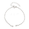Brass Paperclip Chain Bracelet Making KK-CBADBBF-04P-1