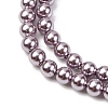 Electroplated Shell Pearl Beads Strands X-BSHE-G041-4mm-02-3