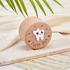 Round Printed Wood Baby Tooth Keepsake Cases with Lids CON-WH0099-75A-4