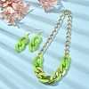 Acrylic Chains Jewelry Set SJEW-JS01288-03-4