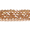 Transparent Electroplate Glass Beads Strands LS-GLAA-F029-4mm-A18-1
