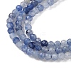 Natural Blue Aventurine Beads Strands X-G-M449-B01-2mm-4