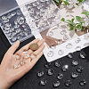 100Pcs Octagon Sew on Glass Rhinestone GLAA-SP0001-82A-02-3