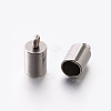 201 Stainless Steel Cord Ends STAS-E077-09-1