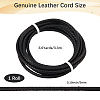 Braided Leather Cord with Core WL-CL0001-01A-2