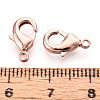 Brass Lobster Claw Clasps KK-YW0004-01B-RG-3
