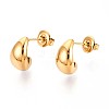 304 Stainless Steel Stud Earrings EJEW-T047-08G-1