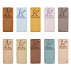 Biyun 60Pcs 10 Colors Microfiber Leather Labels DIY-BY0001-08-8