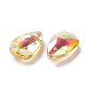 Faceted Teardrop Glass Pendants GLAA-O008-A17-4