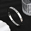 Hollow Star 304 Stainless Steel Hinged Bangles BJEW-L610-20P-2