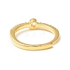 Clear Cubic Zirconia Initial Letter Adjustable Ring RJEW-C052-01G-Q-3