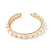 Brass Cuff Bangles X-BJEW-JB06615-1