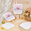 Fan Plastic Heat Transfer Blanks DIY-WH0580-53-5