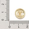 Rack Plating Brass Micro Pave Clear Cubic Zirconia Buttons KK-K293-12B-G-3