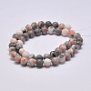 Natural Pink Zebra Jasper Beads X1-G-P231-01-8mm-2