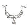 Alloy Rhinestone Hair Chain LS-OHAR-M044-02C-S-1