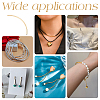 40Pcs Brass Curved Tube Beads for Bracelet Accessories KK-PH0012-86A-5