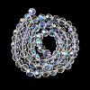 Electroplate Transparent Glass Beads Strands EGLA-A035-T8mm-L19-2