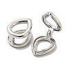 Brass Hoop Earrings for Women EJEW-E295-30P-2