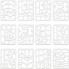 Plastic Drawing Painting Stencils Templates DIY-WH0222-015-4