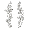 1Pair Alloy Glass Cabochons AJEW-PH0006-75-6