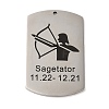 Non-Tarnish 304 Stainless Steel Pendants LS-STAS-C098-01K-P-1
