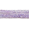 Transparent Baking Painted Glass Beads Strands DGLA-F002-02A-03-1