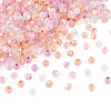 405Pcs Eletroplated Transparent Glass Beads GLAA-TA0003-66D-3