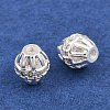 Brass Micro Pave Clear Cubic Zirconia Beads KK-Z162-13S-2