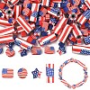 80Pcs 4 Styles Handmade Polymer Clay Beads CLAY-YW0002-71-1