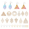 DIY Geometry Earring Making Kit DIY-TA0005-46-2