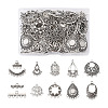  Jewelry 72Pcs 12 Style Tibetan Style Alloy Chandelier Components Links TIBE-PJ0001-01-11