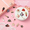 20Pcs 20 Styles Alloy Enamel Pendants ENAM-YW0003-91-4