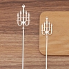 Alloy Hair Comb Findings PW-WG54776-01-1