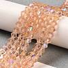 Transparent Electroplate Glass Beads Strands LS-EGLA-A039-T2mm-L15-4