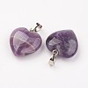 Natural Amethyst Pendants G-E467-03C-FF-2