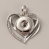Alloy Rhinestone Hang Snap Base Pendants FIND-WH0150-13P-1