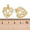 Mother's Day Brass Cubic Zirconia Pendants KK-L251-07G-06-3