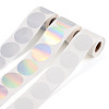 3 Rolls 3 Styles Vinyl Plastic Printable Holographic Stickers OFST-TA0001-10A-2