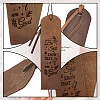 Cowhide Leather Labels AJEW-WH0386-0037-4