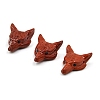 Natural Red Jasper Carved Healing Wolf Head Figurines LS-PW-WG39842-13-1