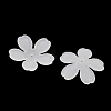 5-Petal Frosted Acrylic Bead Caps SACR-F016-01A-2