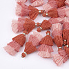 Polycotton(Polyester Cotton) Tassel Pendant Decorations X-FIND-T018-30-1