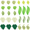 270Pcs 9 Styles Transparent Acrylic Pendants TACR-SC0001-48-6