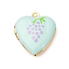 304 Stainless Steel Heart Locket Pendants STAS-Z168-02G-01-1