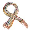 Braided Polycotton Cord Necklaces Making MAK-F038-B-RG-1