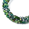 Glass Beaded Crochet Stretch Bracelet BJEW-T016-09D-2